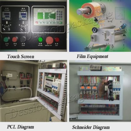 カラータッチスクリーンで簡単操作の自動石鹸パッケージング機