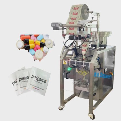 プラスチック部品の自動計数・梱包機