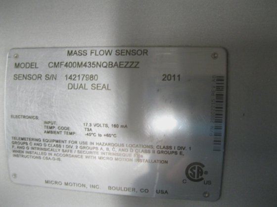 4" 150# Micro Motion CMF400