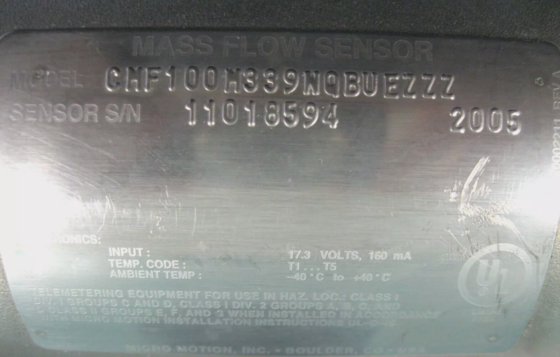 1" Micro Motion CMF100 Sanitary