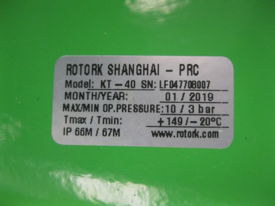 NEW Rotork KT-40 Fig TK-4XA2710A90C8