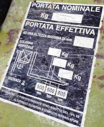 モレッティ ディーゼルフォークリフト