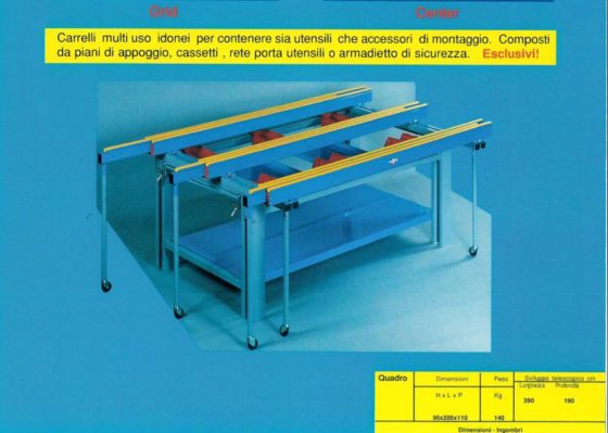 用于组装窗户和木板的组装台