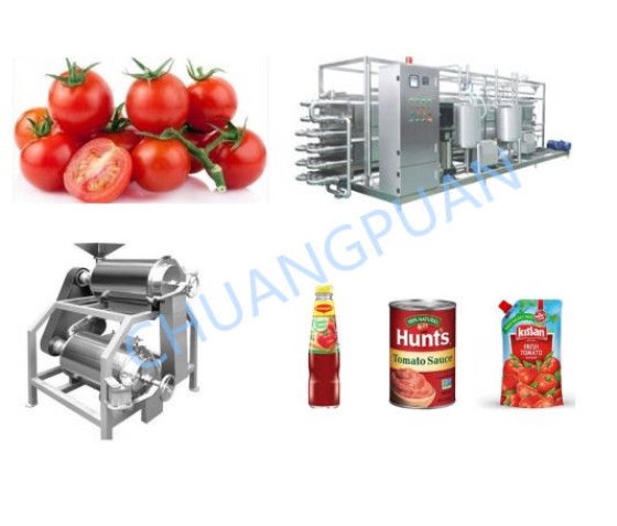 自動型ステンレス鋼トマトパスト製造装置