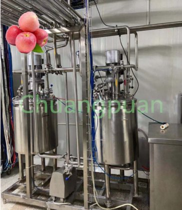 バキューム充填 冷圧リンゴジュース生産ライン 15T