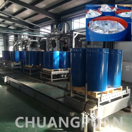 安全と機械停止保護のスタッドレスタイヤアセプティックドラム詰め機