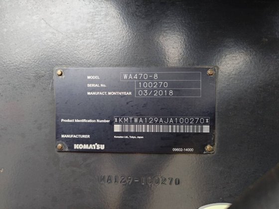 2018 コマツ WA470-8