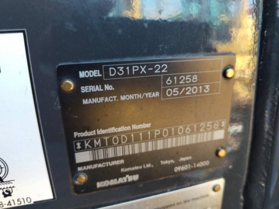 2013 コマツ D31PX-22