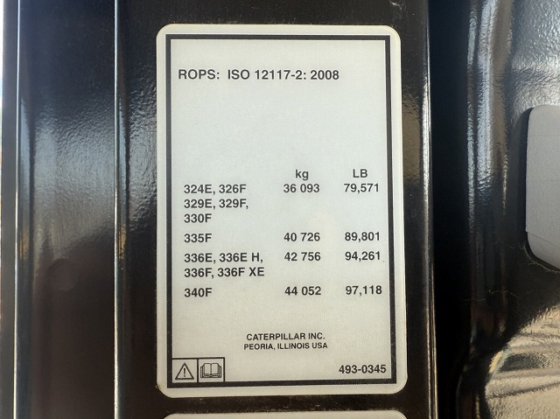 2016 CAT 336FLXE