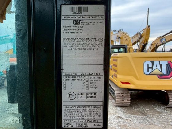 2016 CAT 320E-2