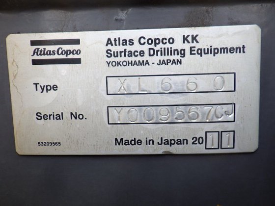 2011 アトラスコプコ XL660