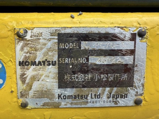 1993 コマツ PC70-7