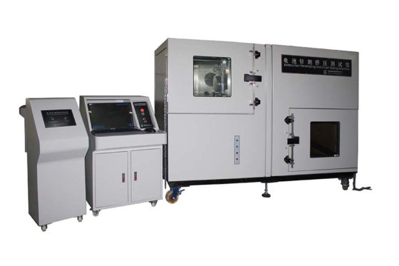 縦および横の油圧圧力車大きいリチウム イオン電池のパック力電池の試験装置