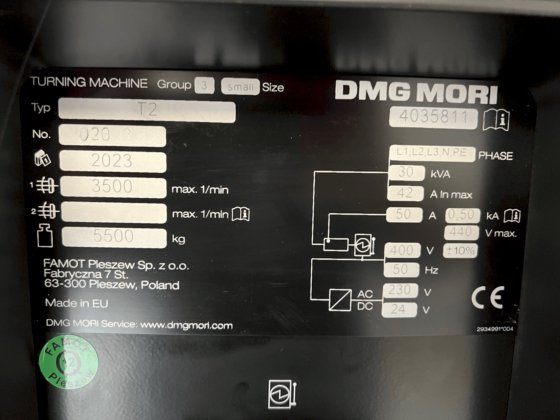 2023 DMG MORI T2