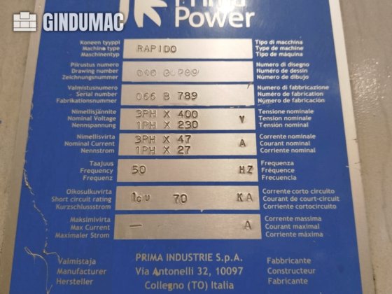 2012 Prima Power Rapido