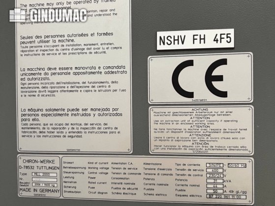 2006 CHIRON Mill 2000