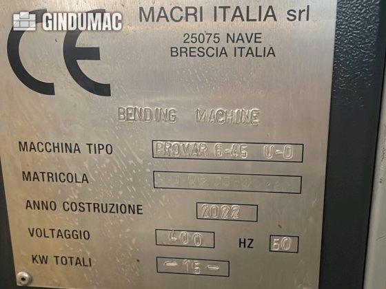 2022 MACRI PROVAR 6-45 U-D