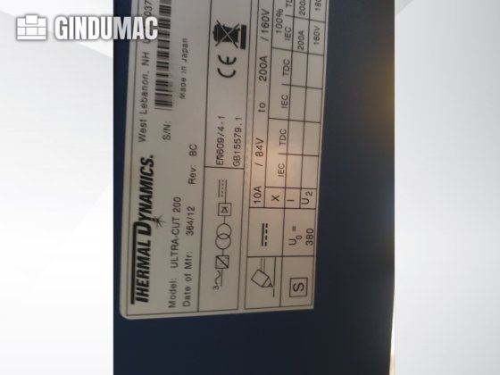 2012 THERMAL DYNAMICS UltraCut 200