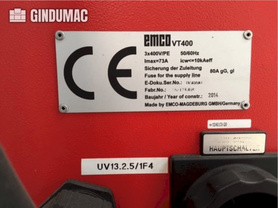 2014 EMCO VT 400