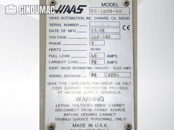 2008 HAAS EC-1600