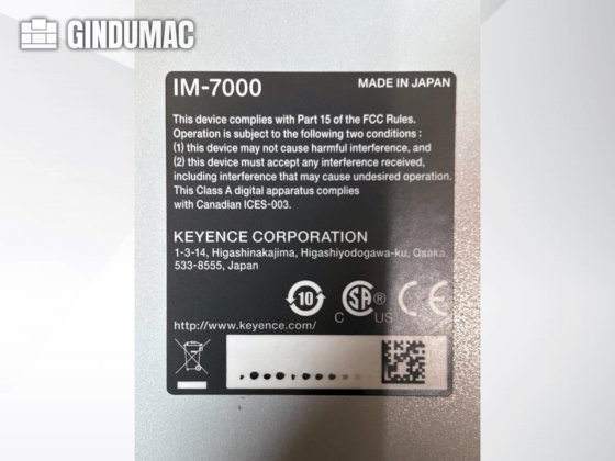 2018 KEYENCE IM 7020