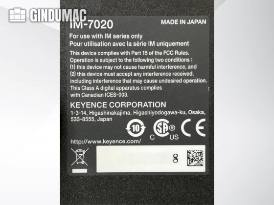 2018 KEYENCE IM 7020
