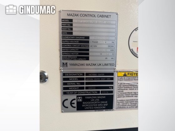 2014 Mazak VCS 530C