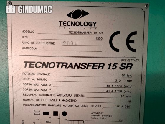 2004 Tecnology Tecnotransfer 15 SR
