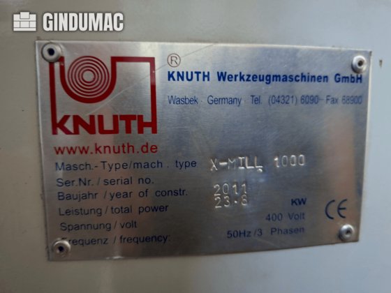 2011 KNUTH XMill 1000 TB