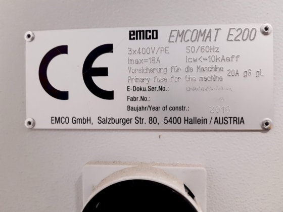 2016 EMCO Emcomat E-200