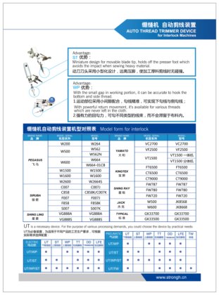 繃縫機自動剪線裝置