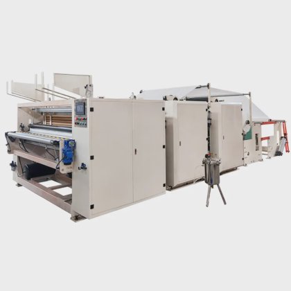 Paper Embossing and Rewinding Machine Processing in Fujian, China