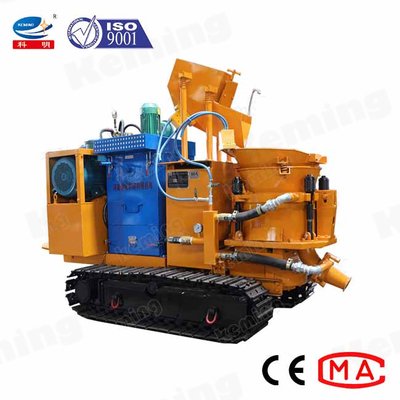 水力発電プロジェクト 運河水門用トレーラー式乾式ショットクリートマシン 簡単な操作