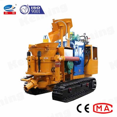 水力発電プロジェクト 運河水門用トレーラー式乾式ショットクリートマシン 簡単な操作