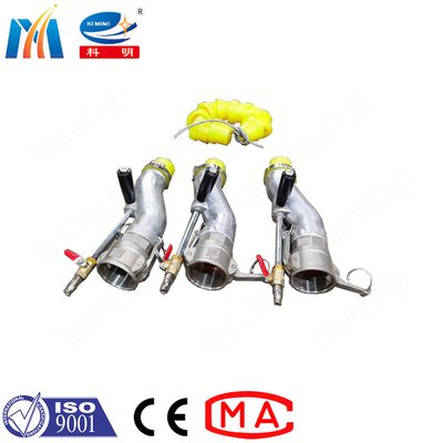 ゴム製ローターとステーターのモルタルスプレーガン（ノズル付き）