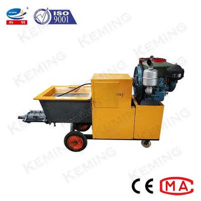4kW 10m エアコンプレッサー付きスプレーモルタルセメント左官機