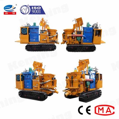 完全油圧式遠隔搬送式ガンイットマシンによる除塵