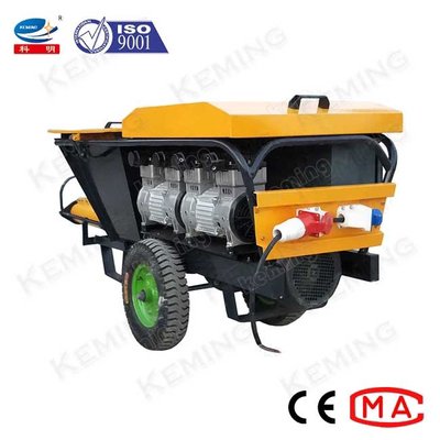 スクリュー式スラリー循環式モルタル吹付壁塗装装置