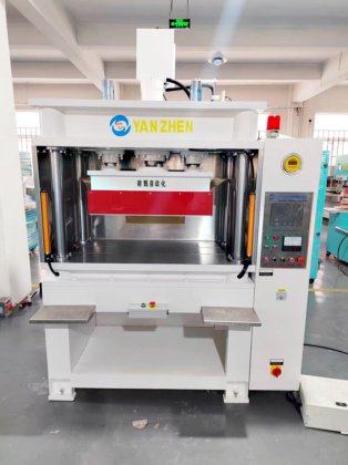 软帘镜盖遮阳板油压焊切专用机