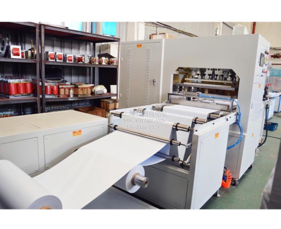 全自动拉料焊切一体式封装电热膜地暖机