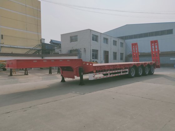 40ft Container Chassis Flatbed Semi Trailer, Flatbed Container Semi ...