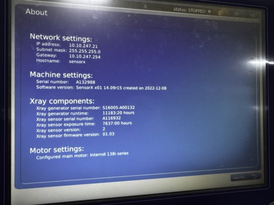 2016 Marel SensorX 501