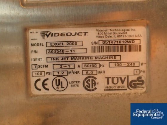 Video Jet Coder, Model 2000