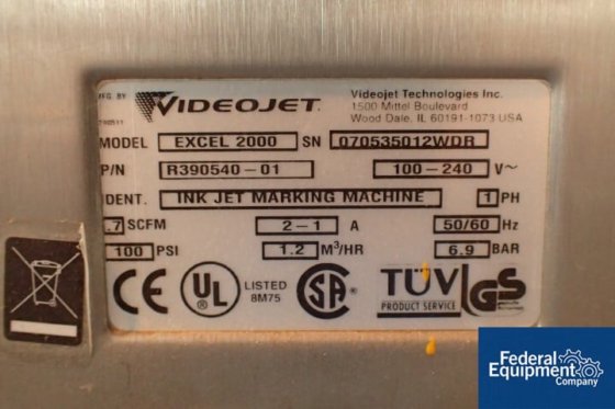 Video Jet Coder, Model 2000