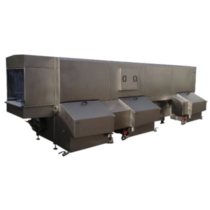 Túnel de lavagem de caixas