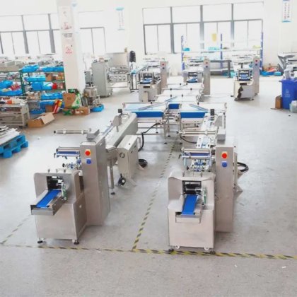 Dession 多功能自动饼干威化松饼面包包包装喂料线制造商