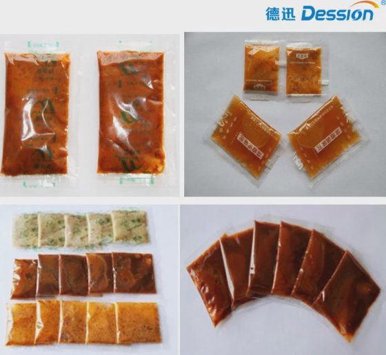 带 25L 储罐的 Dession 小型方便面酱料包装机价格