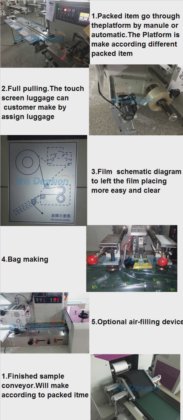 ドライマンゴーのピローパック高速包装