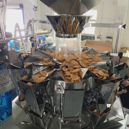 Dession 用于油炸薯片灌装的高精度薯片包装机