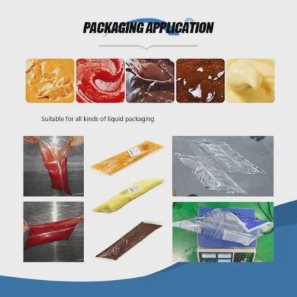 Dession 全自动斜切袋草莓果酱包装机 中国制造商